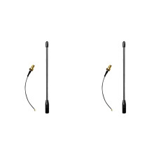 2X Soft Antenna SMA Male Wireless Figure Transmission Data High Gain 10dBi WiFi Halow Whip Antenna with Adapter Cable A