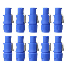 40 Stuks 3-Pins Mannelijke Powercon-Connector Signaalingangsaansluiting voor Beamlight-Podiumverlichting