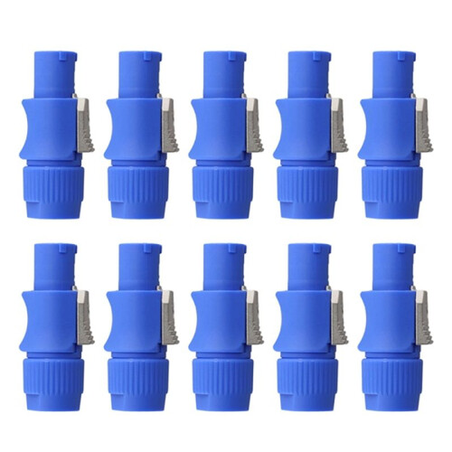 40Pcs 3 PIN Male Powercon Connector Signal Input Jack for  Light Stage Light Power