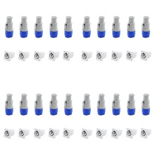 20X 3-Pins AC Powercon-Connector Mannelijke Stekker NAC3FCA AC-Stekker 20A / 250V voor Podiumlicht LED-Scherm Grijs