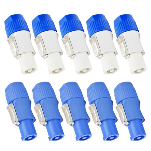 40Pcs 3 PIN Male Powercon Connector Signal Input Jack for  Light Stage Light Power 2
