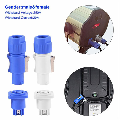40Set PowerCON Type A NAC3FCA+NAC3MPA-1 Chassisstekkerpaneeladapter