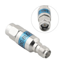 2X SMA Block 6GHz 2W Ternary Alloy Block Tri-Element Alloy Straightener Insulator RF Signal Connector