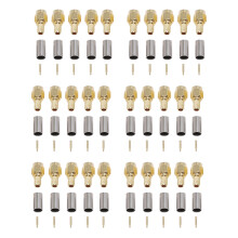 30 Stueck SMA-Stecker RF Coaxial Verbinder Crimp fuer RG58 RG142 RG400 LMR195 RG223