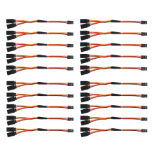 20Pcs 150mm Y Type Extended Extension Lead Wire Cable for Futaba Jr Y Harness Servo Lead Extension
