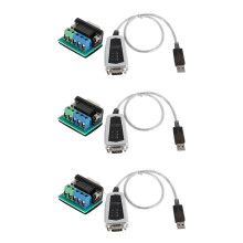 3X USB to RS485 RS422 Serial Converter Adapter Cable FTDI Chip for Windows 10 8 7,XP and