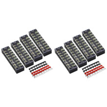 Morsettiera A 8 Pezzi 8P, Barra di Cortocircuito A 8 Pezzi 8P, TB1505 Terminale di Corto Circuito in Rame Ignifugo