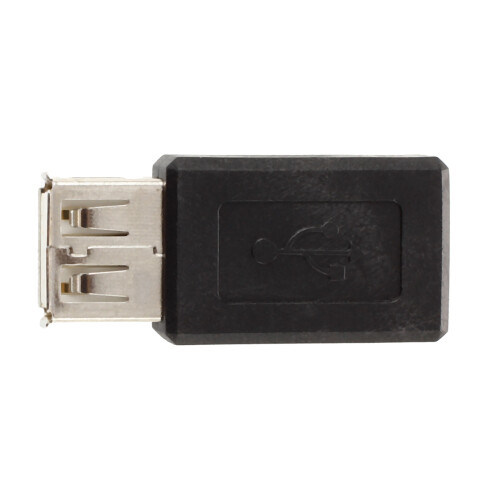 3X Schwarz USB 2.0 Typ A Buchse Auf Micro-USB B Buchse Adapter-Stecker-Konverter 2