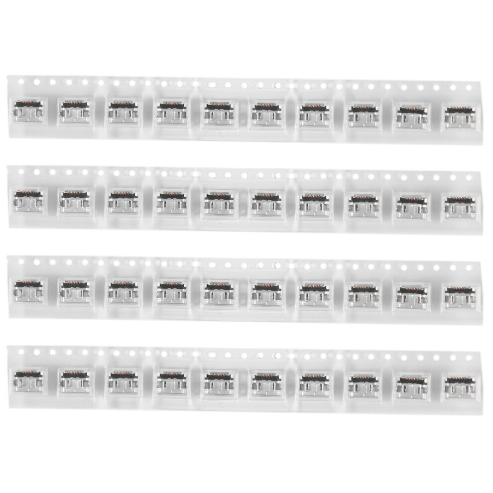 Photos - Other Components 40 Pcs Type B Micro-USB Female 5 Pin Jack Port Socket Connector Repair Parts