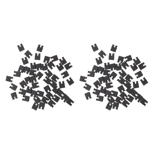 100 Pcs 2.54mm Jumper Cap  Jumper Short Circuit Cap Connectors