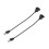 2X RJ45 Female to Male Adapter Network Extension Cable Panel Mount 27cm 1