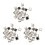 60 Pcs USB Female Type A 4-Pin DIP Right Angle Plug Jack Socket Connector 1