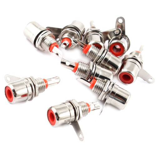 RCA Phono Chassis Panel Mount RCA Female Connector Socket 30 Pcs 2