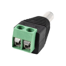 4 Stuecke Maennlich Weiblich 5,5 x 2,1 mm Buchse Stecker EU Stecker Netzteil fuer Ueberwachungskamera