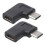 2X ÁNgulo Recto de 90 Grados USB 3.1 Type C Macho A Hembra USB-C Conversor Adaptador 1