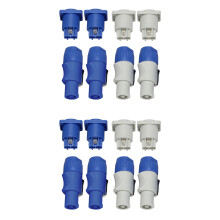 2 Sets PowerCON Connector,NAC3FCA+NAC3MPA-1&NAC3FCB+NAC3MPB-1,Lockable Cable Connector
