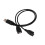 3X USB 2.0A Stecker Auf 2 Dual USB Buchse Y Splitter Verteiler Adapter Kabel 2