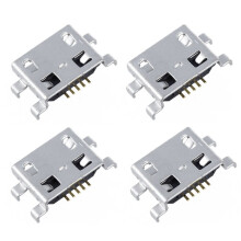40 x Type B Female Silver  USB 5 Pin Socket Charger Mount Receptacle Connector