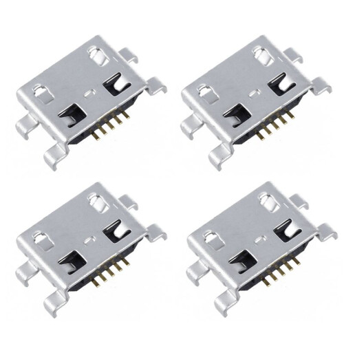 40 x Type B Female Silver  USB 5 Pin Socket Charger Mount Receptacle Connector