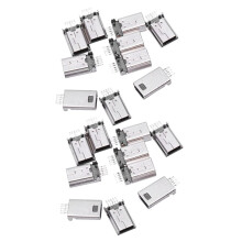 20 Pièces USB Type B Mâle 180 Degrés 5 Broches SMD SMT pour Connecteur à Souder