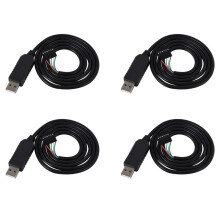 4X 6Pin Ftdi Ft232Rl Ft232 Modul für USB zu Ttl Uart Serial Wire Adapter Rs232 Download Kabel Modul LEDAnzeige