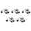 25 Pcs UHF PL259 Plug Solder Connector for RG8 2