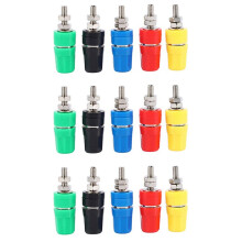 15 Stücke M4X36 Reines Kupfer Terminal 4 mm Bananenbuchse Buchse 20A Bindung Post Bananen Stecker