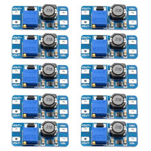 10 PièCes, MT3608, Convertisseur -, RéGulateur Boost, Module D'Alimentation USB, 2 V-24 V à 5 V-28 V, Sortie 2 A, Micro-USB