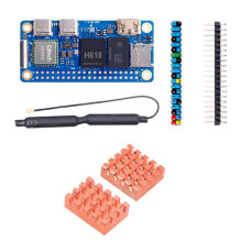 For Orange Pi Zero 2W Development Board 1G RAM+Heat Sink DDR4 PC Allwinner H618 WiFi5 Bluetooth5.0 Support 4K 60FPS