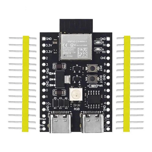 ESP32-C3 Development Board Dual Type-C WiFi  BLE5.0 DevKitM-1 Core Board ESP32C3 Module 1