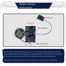 17 Minutes Sound Voice Audio Music Recorder Board Chip Programmable Music Module for Greeting Card Self-Made Gift