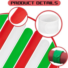 Vakantie Wit Rood en Groen Flip Wraps met Siliconen Bedekte Metalen Strips Flip Posterhouder Papierrolhouder