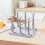 Cup Drying Rack with SpaceSaving Vertical Storage for Kitchen Countertop, 6 Cup Inverted Mug Holder 5