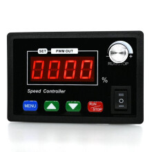 DC10-55V 40A Controlador de Velocidad del Motor Pantalla Digital Velocidad Ajustable PWM Tacómetro de Rotación de A Retroceso