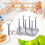 Cup Drying Rack with SpaceSaving Vertical Storage for Kitchen Countertop, 6 Cup Inverted Mug Holder 3