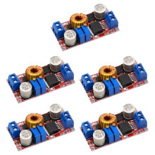 5Pcs 5A to CC CV Lithium Battery Charging Board Led Power Converter 5-32V to 0.8-30V Lithium Charger Module XL4015