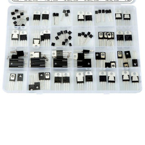 SOT-23 Electronic Components, Transistors, BJTs, MOSFETs, Diodes, Schottky, Switches, 24 Types