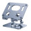 360 Rotation Tablet Holder Stand Height Adjustable Folding  Desk Stand Grey 2