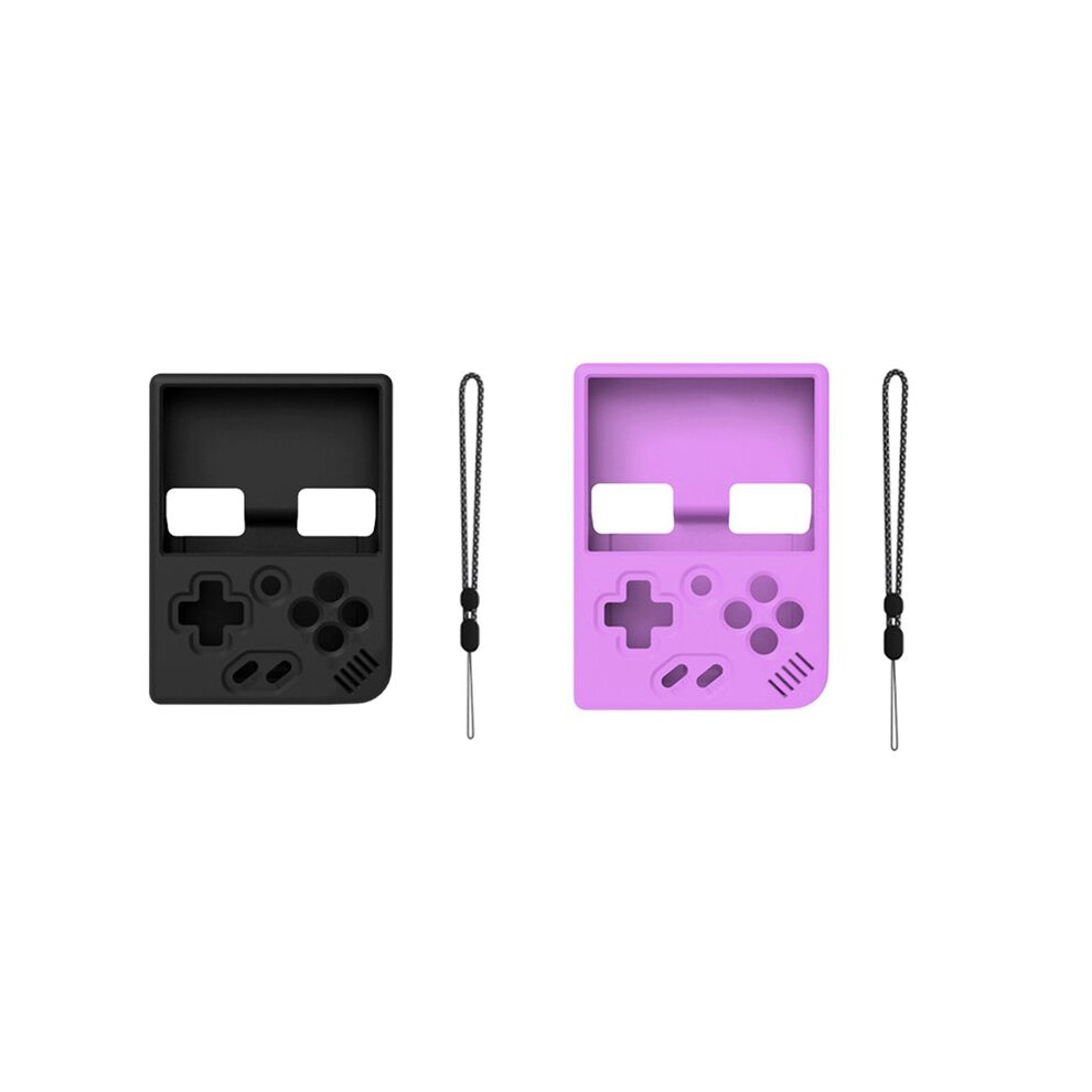Soft Skin Case For Miyoo Game Console Silicone Protective Cover, With Anti-Slip And Lanyard And Black 6032748662190