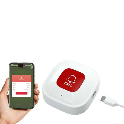 Tuya WiFi  SOS Call Button Wireless Caregiver Pager Phone Alert Transmitter Emergency Call Button for Elder 2