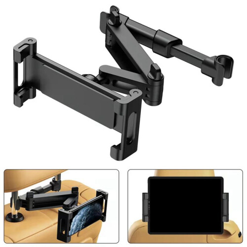 Car Headrest Mount 360 Rotating Adjustable Car Backseat Mount Tablet Headrest Holder B 2