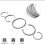 ABS Dashboard Instrument Panel Decorative Ring Cover Trims Sticker for  911 Cayenne  Silver 2