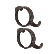 2Pcs Universal Baby Bottle Handle for Wide Neck Bottles Ergonomic Secure Grip Brown
