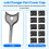 10Pcs USB Dust Plug Charger Port Cover Cap USB Security Lock Universal Dustproof Protector PC Notebook Laptop 4