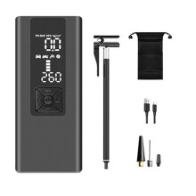 6000MAh Car Air Pump Wireless Portable Multi-Function Car Air Pump LCD Digital Display Charging Treasure