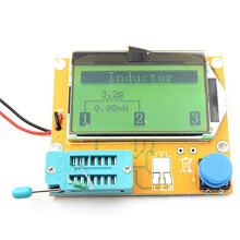 328 Graphical Transistor Tester, NPN PNP Diode Triode Capacitor ESR MOSFET Resistance Sense LCD Display Checker