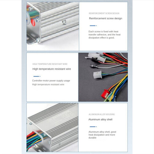 48V 60V 450W Hub Motor Controller 9Mos MAX 25A für Elektrofahrrad E-Scooter Motorrad Bldc Motor Controller 2