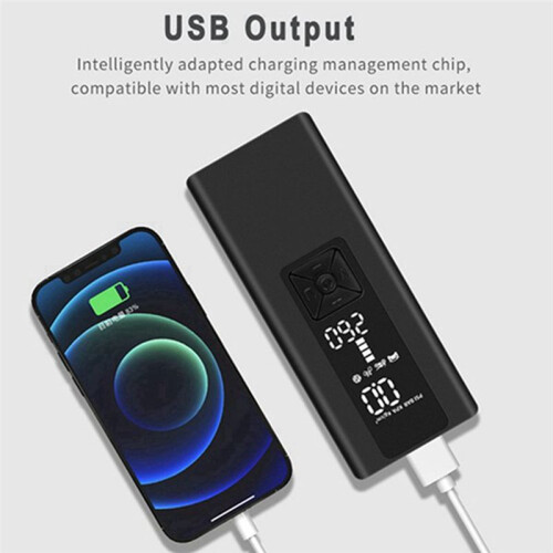 6000MAh Car Air Pump Wireless Portable Multi-Function Car Air Pump LCD Digital Display  Charging Treasure 2