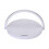 Round Touch Small Desk Lamp Multi-Function Wireless Charger Mobile Phone Holder White 1