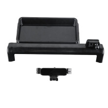 Pour Alphard 40 Series 2023+ Organiseur de Console Centrale DerrièRe L'éCran BoîTe de Rangement CachéE avec Support de TéLéPhone RHD